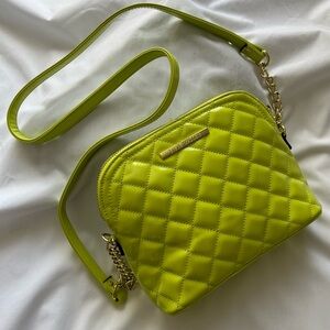 Steve Madden Patent Quilted Logo Crossbody Bag 💛